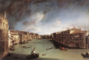 Canaletto Painting - CANALETTO Gran Canal mirando hacia el este desde el Campo San Vio Canaletto